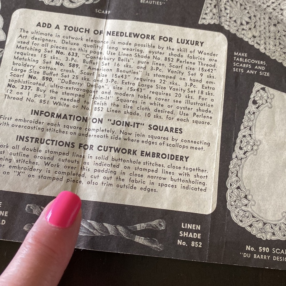 1949 Vintage Kresge Wonder Arts Needlework Booklet! - Picture 4 of 7